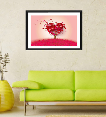 

Tallenge - Valentine's Day Gift - Romantic Love Heart - Framed Art Print On Photographic Paper(24 inch X 18 inch, Framed)