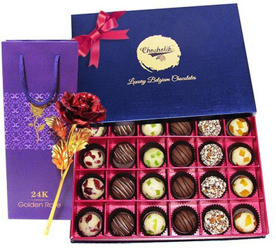 

Chocholik Artificial Flower Gift Set