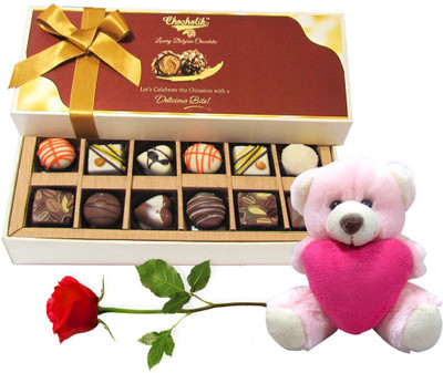 

Chocholik Artificial Flower Gift Set