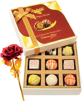 

Chocholik Artificial Flower Gift Set