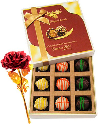 

Chocholik Artificial Flower Gift Set