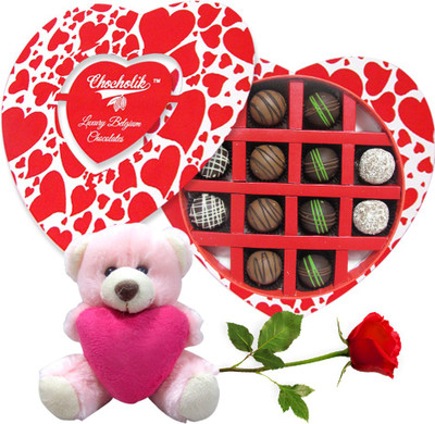 

Chocholik Artificial Flower Gift Set