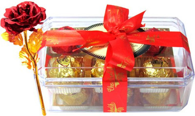 

Chocholik Artificial Flower Gift Set