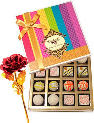 

Chocholik Artificial Flower Gift Set