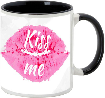 

AllUPrints Love Forever Black Ceramic Mug(325 ml)