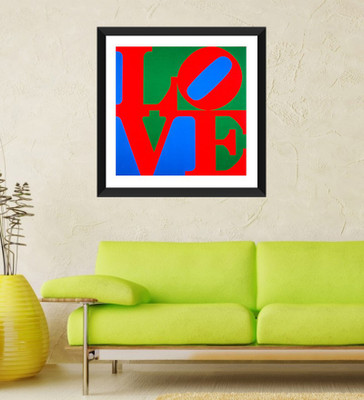 

Tallenge - Valentine's Day Gift - Robert Indiana's famous LOVE painting - Framed Art Print On Photographic Paper(12 inch X 12 inch, Framed)