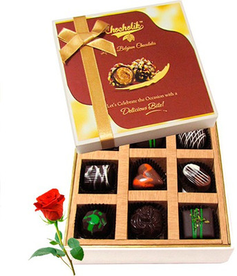 

Chocholik Artificial Flower Gift Set