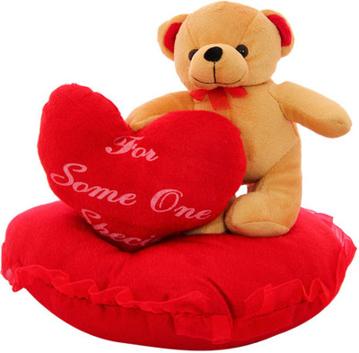 

DealBindaas Standing On Heart With Dil Valentine Stuff Teddy - 270 mm(Brown)