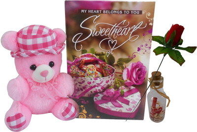

Natali Traders Soft Toy, Greeting Card Gift Set