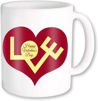 PhotogiftsIndia happy valentine day 274 Ceramic Mug(325 ml), Multicolor