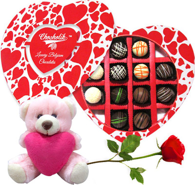 

Chocholik Artificial Flower Gift Set