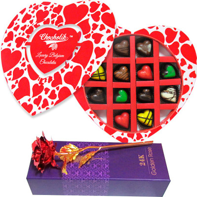

Chocholik Artificial Flower Gift Set