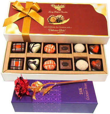

Chocholik Artificial Flower Gift Set