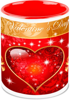 

Homesogood Enjoy Love On Valentine's Day Ceramic Mug(325 ml)