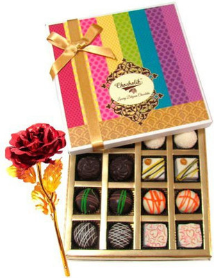 

Chocholik Artificial Flower Gift Set