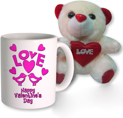 PhotogiftsIndia Mug, Soft Toy Gift Set