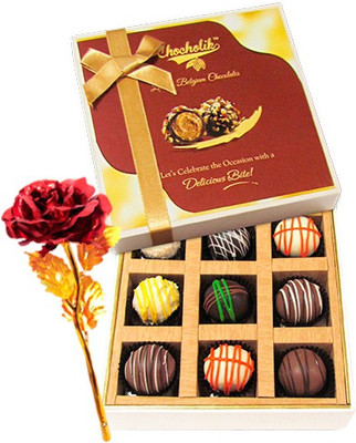 

Chocholik Artificial Flower Gift Set