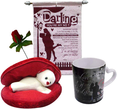 

Saugat Traders Soft Toy, Mug, Greeting Card Gift Set