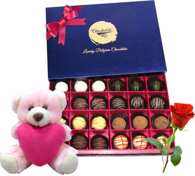 

Chocholik Artificial Flower Gift Set