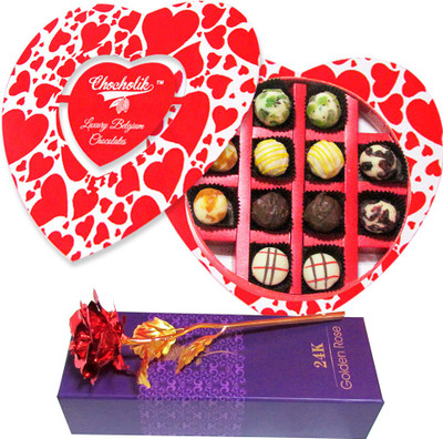 

Chocholik Artificial Flower Gift Set