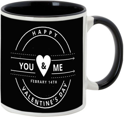 

AllUPrints You And Me Love Black Ceramic Mug(325 ml)