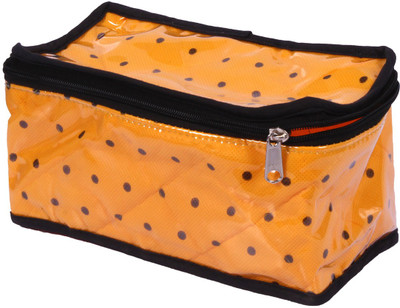 

Pretty Krafts Jewellery, Multi Purpose Kit with 10 Removable Flaps Jewel Case Vanity Box(Yellow)