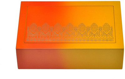 

Cosmosgalaxy Gift Design Makeup and Jewellery Vanity Box(Orange, Yellow)