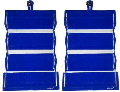 

Abhinidi Set of 2 Maroon velvet coated Earring folder case Box Vanity Box(Blue)