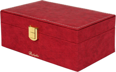 

Richpiks Small Accessories Jewellery Purpose Vanity Box(Red)