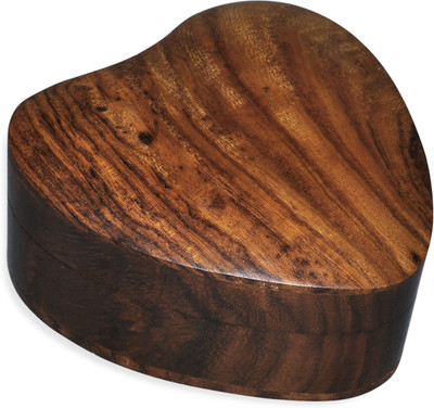 

DakshCraft Handmade Heart Shape Makeup And Jewellery Vanity Box(Brown)