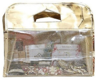 

Kuber Industries Cosmetic Make Up Vanity Box(Golden)