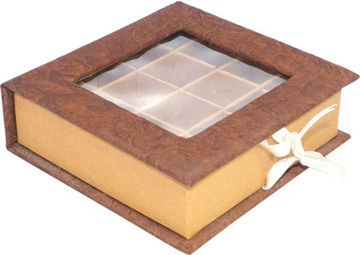

R S Jewels Paper Handmade Chocolate Jewellery Vanity Box(Multicolor)