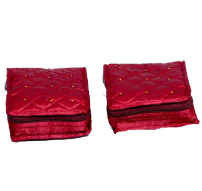 

Hanu Enterprises Locker Jewellery Kit Makeup Vanity Box(Red)