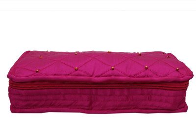 

Hanu Enterprises BIGSATIN Makeup Vanity Box(Magenta)