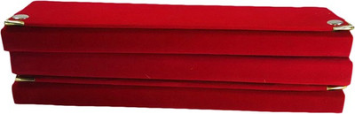 

Addyz Pack of 3 Pcs Anklet chain Watch Storage Vanity Box(Red)