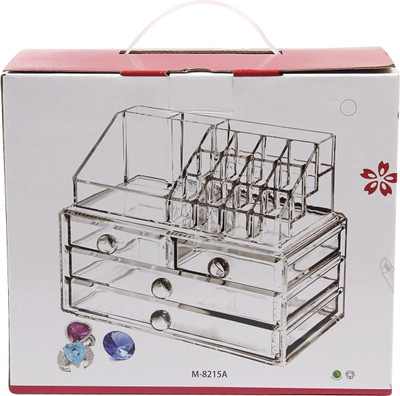 

iStuff Acrylic Holds Ornaments & Cosmetic Items Vanity Box(Clear)