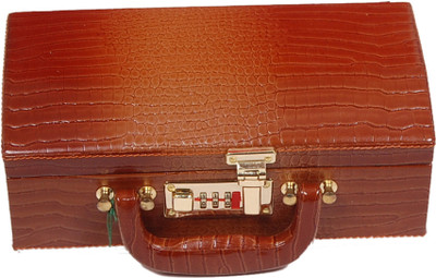 

Bulaky vanity case Jewellery Vanity Box(Tan)