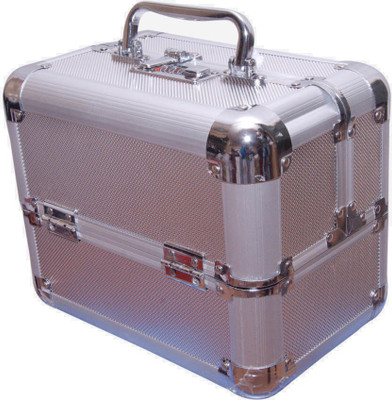 

Bonanza Smiley Cosmetic & Makeup box Vanity Box(Silver)