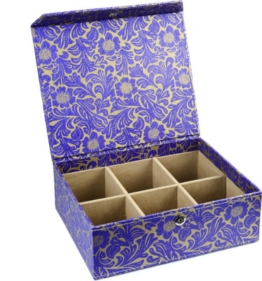 

Eco-Leatherette 6 Partition Bangles Vanity Box(Multicolor)