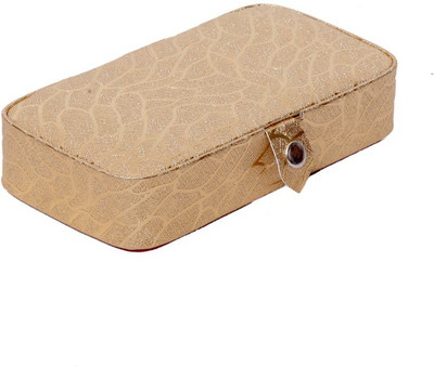 Kuber Industries Jewellery Kit, Bangle Kit (Hard Board Material) Jewellery Vanity Box(Gold)