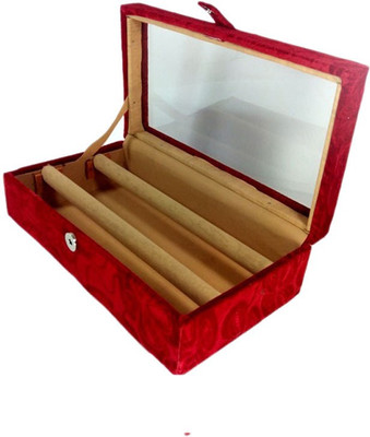 

Kuber Industries Two Rod Bangle Jewellery Vanity Box(Maroon)