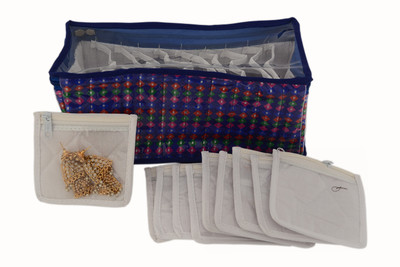 

K&P Designer 10 Kit Makeup, Jewellery Vanity Box(Multicolour)