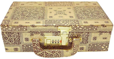 Satisfaction Walnut to store bangles Vanity Box(Light brown)