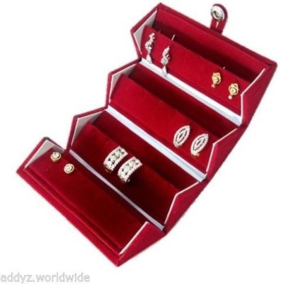 

Addyz 3 Pcs Earring Box Jewellery Vanity Box(Maroon)
