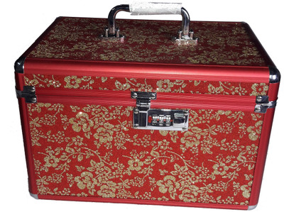 

Bonanza makeup cosmetic Jewerly Vanity Box(Red)