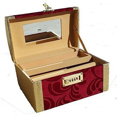 

Kuber Industries Palki Box / Cosmetic / Bangle Kit in heavy Hard Coated Material With Lock Make Up Vanity Box(Maroon)