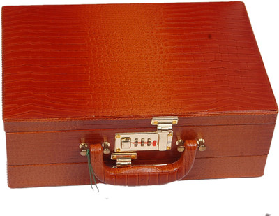 

Bulaky vanity case Jewellery Vanity Box(Tan)