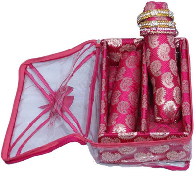 

Kuber Industries Two Rod Bangle Jewellery Vanity Box(Pink)