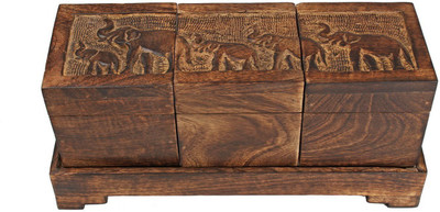 

Store Indya Handmade Wooden Jewellery Vanity Box(Brown)