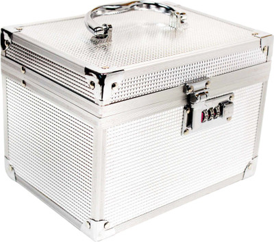 

Satisfaction Ammy to store cosmetic items Vanity Box(Silver)